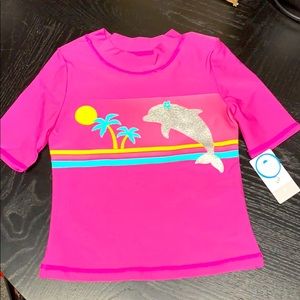 Carter’s pink rash guard top